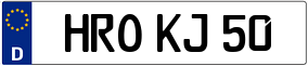 Trailer License Plate